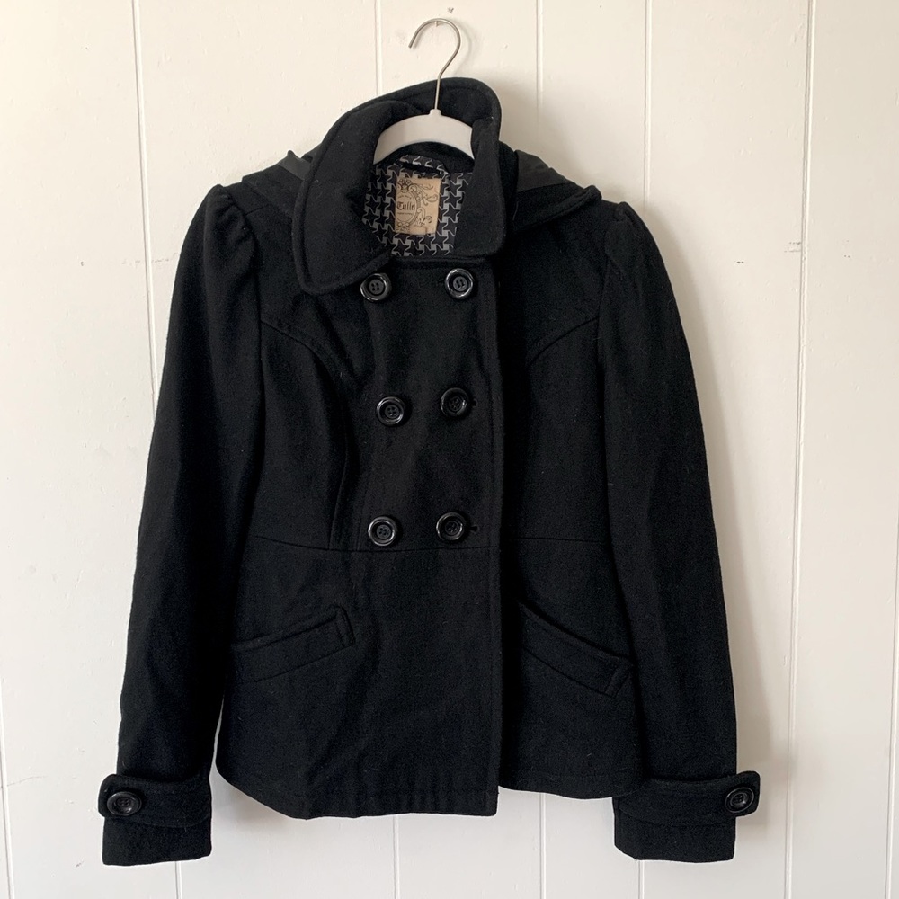 Peacoat with hood